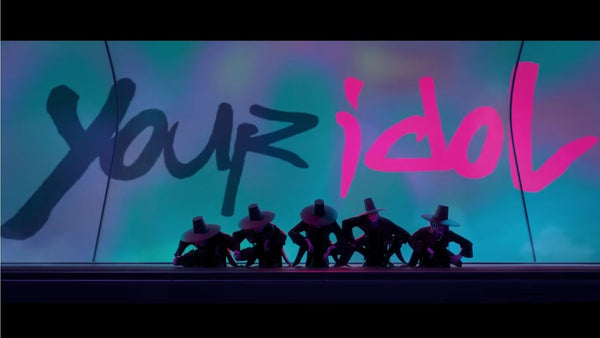 The Saja Boys with "Your Idol" written behind them.