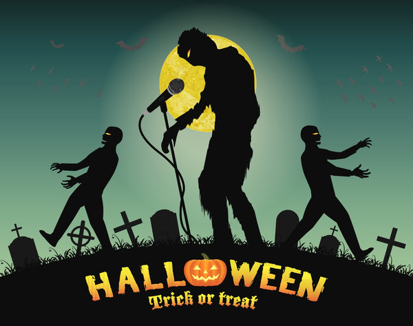 Halloween Zombie Singing Karaoke